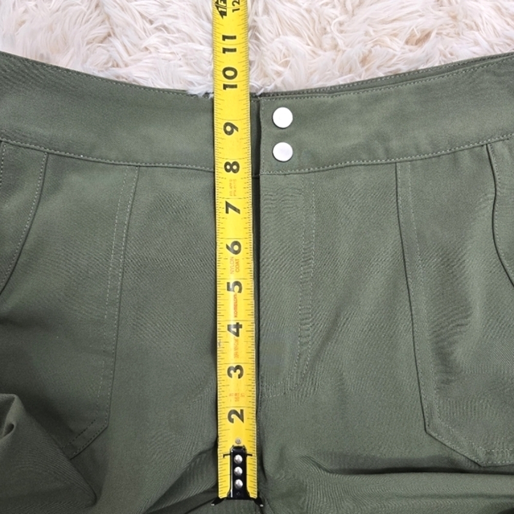CL🚨 Sunday Green Jogger Pants Size 2 Ruched Hem - Picture 5 of 13